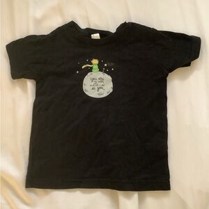 The little prince baby t shirt 12-18 months black unisex